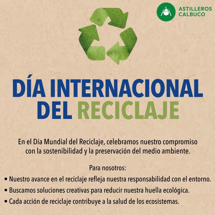 🌍♻️ Celebremos el Día Internacional del Reciclaje ♻️🌍  Hoy más que nunca, nuestro planeta necesita de nuestro compromiso para reducir, reutilizar y reciclar. Cada pequeño gesto cuenta y juntos podemos marcar la diferencia.
